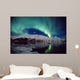 N Lights Over Portage Lake & Chugach Mtns Sc Ak Winter Wall Mural