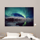 N Lights Over Portage Lake & Chugach Mtns Sc Ak Winter Wall Mural