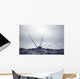 Salmon Troller Fishes In Stormy Seas During Summer Wall Mural