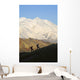 Two Hikers View Mckinley At Grassy Pass Wall Mural