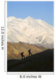 Two Hikers View Mckinley At Grassy Pass Wall Mural