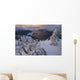 Snow Covered Mountain Hemlock Trees Wall Mural