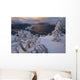 Snow Covered Mountain Hemlock Trees Wall Mural