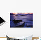 Sunset Illuminates Fish Petroglyph Wall Mural