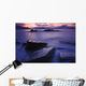 Sunset Illuminates Fish Petroglyph Wall Mural