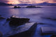 Sunset Illuminates Fish Petroglyph Wall Mural