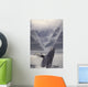 Composite Humpback Whale Breaching With Mist-Covered Mountains Wall Mural