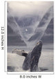 Composite Humpback Whale Breaching With Mist-Covered Mountains Wall Mural