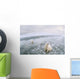 Fish-Eye Lens View Of Polar Bears On Ice At Cape Churchill Wall Mural