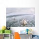 Fish-Eye Lens View Of Polar Bears On Ice At Cape Churchill Wall Mural