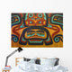 Native Tlingit Carving At The Juneau Airport Southeast Alaska Wall Mural