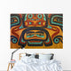 Native Tlingit Carving At The Juneau Airport Southeast Alaska Wall Mural