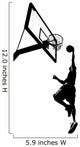 Slam Dunk Silhouette Wall Decal