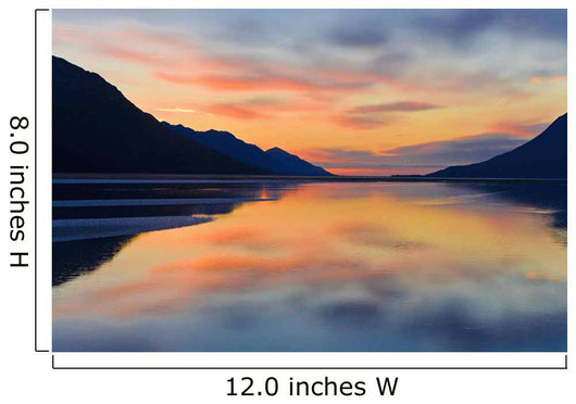 Sunset Colors Reflected Wall Mural