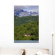 Scenic View Of Redoubt Bay Lodge On The Shore Of Big River Lakes Wall Mural