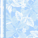 Blue Flowers Islands Wall Mural