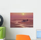Floatplane Flying @ Sunset Matanuska Valley Sc Ak Summer Wall Mural