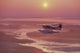 Floatplane Flying @ Sunset Matanuska Valley Sc Ak Summer Wall Mural