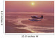 Floatplane Flying @ Sunset Matanuska Valley Sc Ak Summer Wall Mural