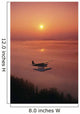 Floatplane Flying @ Sunset Matanuska Valley Sc Ak Summer Wall Mural