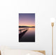 Sunrise Over A Dock In Lake Whatcom During Winter Wall Mural