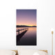 Sunrise Over A Dock In Lake Whatcom During Winter Wall Mural