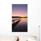 Sunrise Over A Dock In Lake Whatcom During Winter Wall Mural