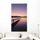 Sunrise Over A Dock In Lake Whatcom During Winter Wall Mural