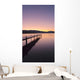 Sunrise Over A Dock In Lake Whatcom During Winter Wall Mural
