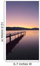 Sunrise Over A Dock In Lake Whatcom During Winter Wall Mural