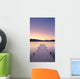Sunrise Over A Dock In Lake Whatcom During Winter Wall Mural