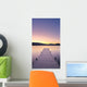 Sunrise Over A Dock In Lake Whatcom During Winter Wall Mural