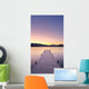 Sunrise Over A Dock In Lake Whatcom During Winter Wall Mural