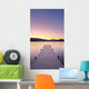 Sunrise Over A Dock In Lake Whatcom During Winter Wall Mural