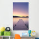 Sunrise Over A Dock In Lake Whatcom During Winter Wall Mural