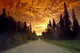 Road Going Into Sunset Rural Anchorage Sc Ak Summer Wall Mural