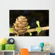 Macro Of Larch Needles And Cone During Spring, Anchorage, Alaska Wall Mural