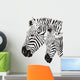 Two Zebras Wall Mural