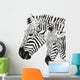 Two Zebras Wall Mural