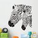 Two Zebras Wall Mural