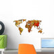 China Map World Wall Decal