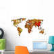 China Map World Wall Decal