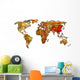 China Map World Wall Decal