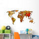 China Map World Wall Decal