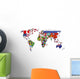 political map of world Wall Decal