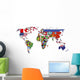 political map of world Wall Decal