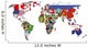 political map of world Wall Decal