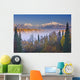 The Early Morning Sun Lights Up Mount Mckinley Wall Mural
