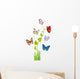 farfalle multicolori Wall Decal