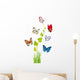 farfalle multicolori Wall Decal